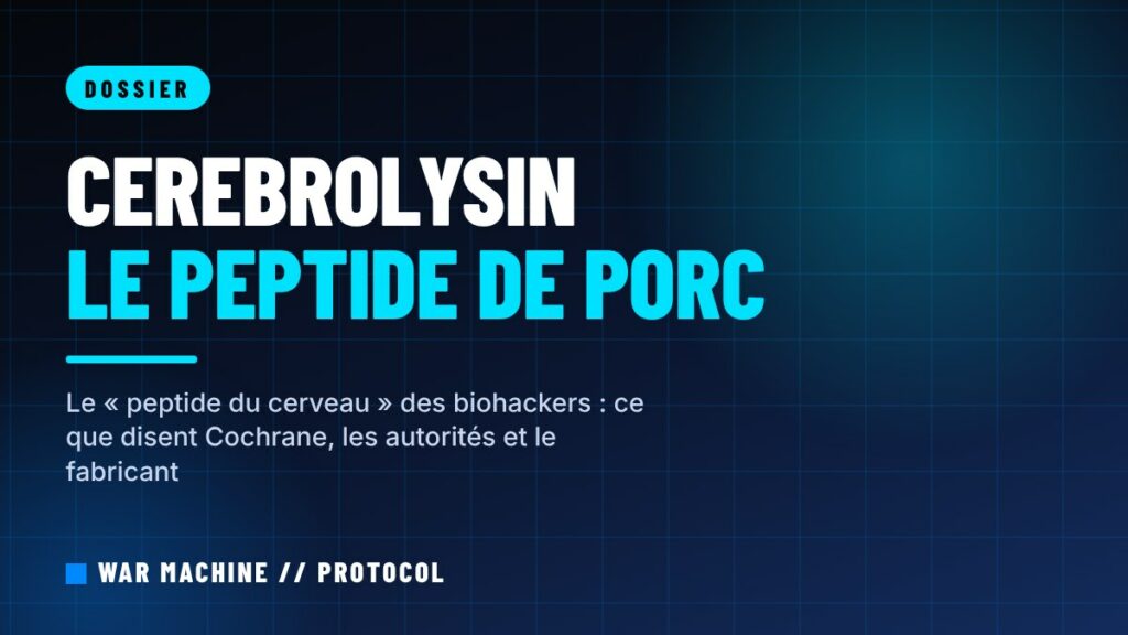 Cerebrolysin, le peptide du cerveau des biohackers : ce que l'on sait vraiment