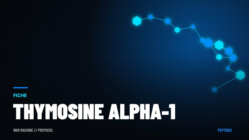 Thymosine alpha-1 (thymalfasine) : le peptide de l'immunité
